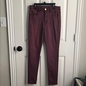 American Eagle Wine Color Jeans